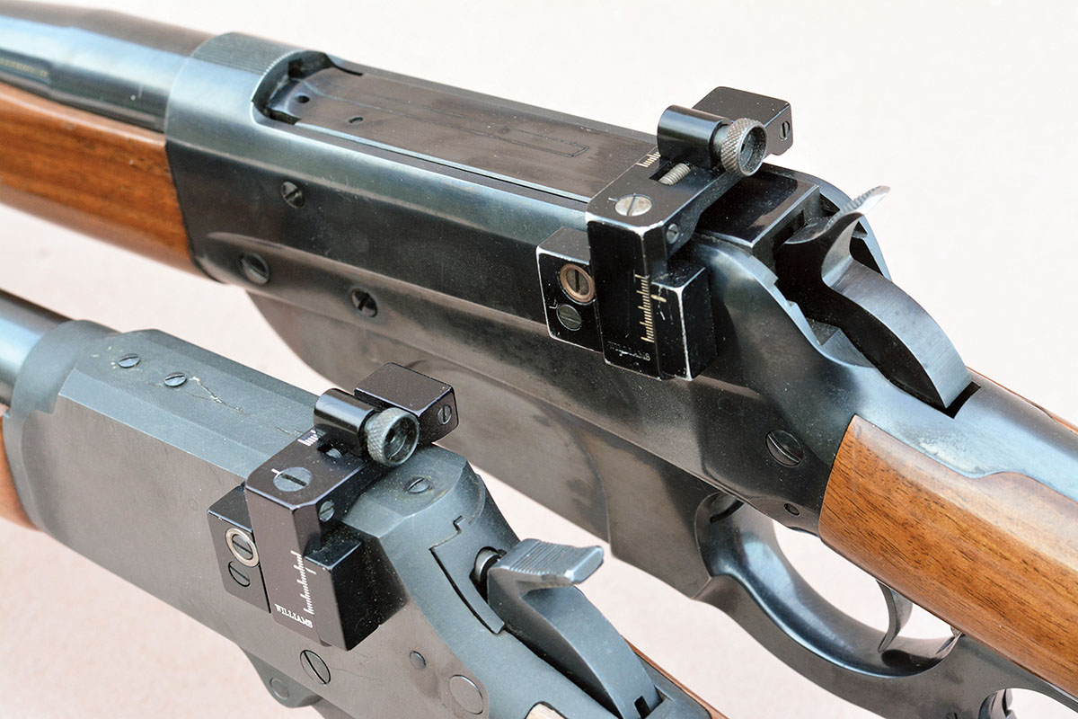 Williams Foolproof is a popular receiver mounted aperture sight that is  adjustable for windage and elevation.